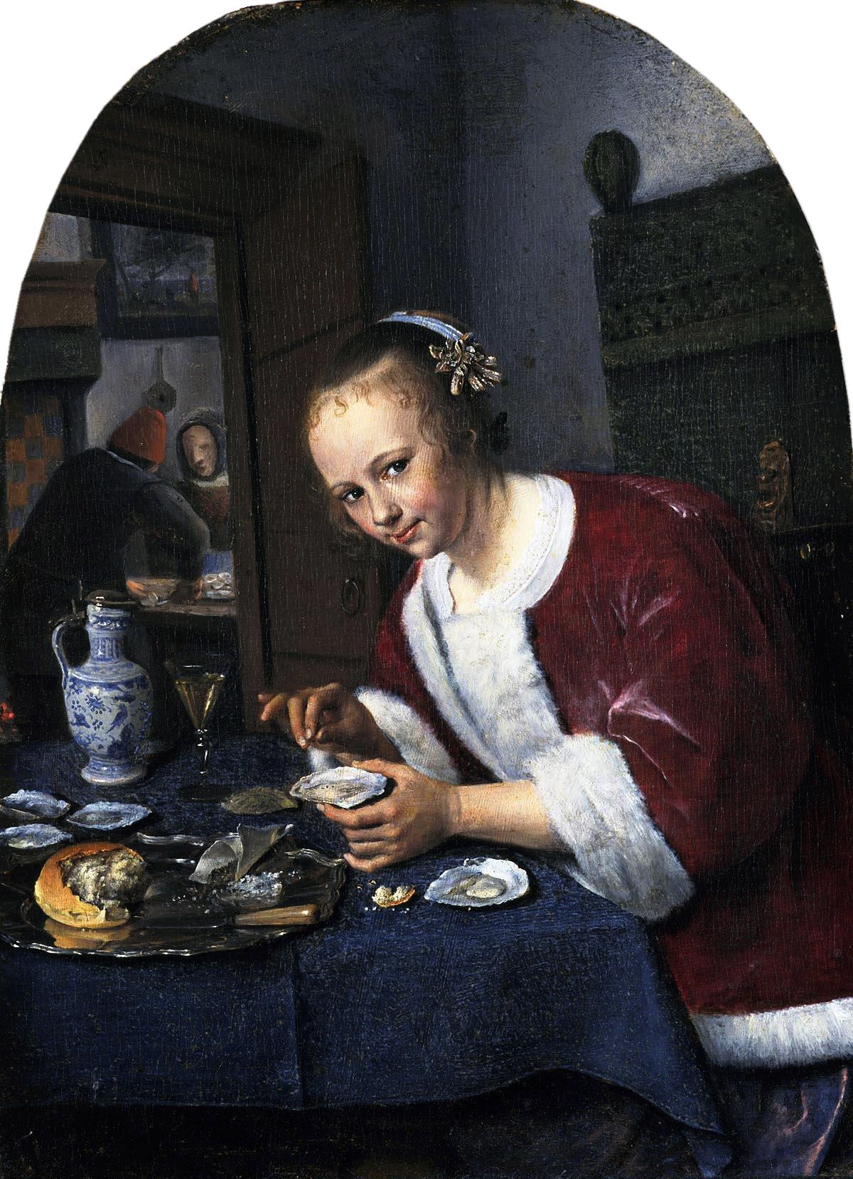 Girl Eating Oysters by Jan Steen | Art of Food